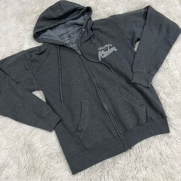 Disney Parks Mickey Mouse 28 Full Zip Hoodie Grey Men’s Size Small - Picture 8 of 8